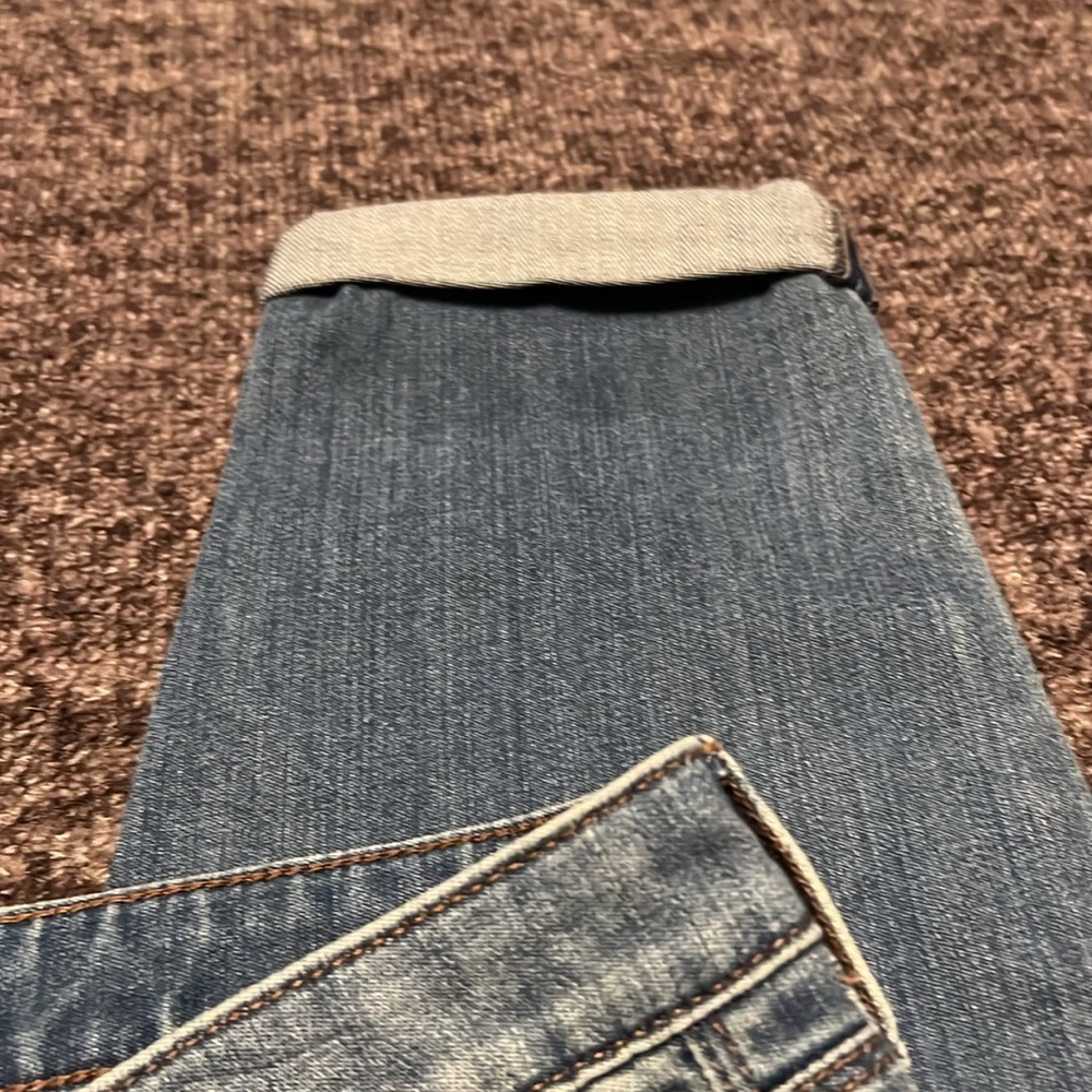 White House Black Market Girlfriend embellished crop jeans Size 6 - Picture 8 of 12
